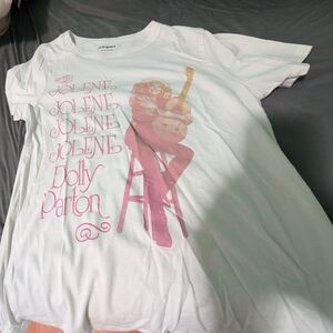 Old Navy White Tee with Pink Graphic